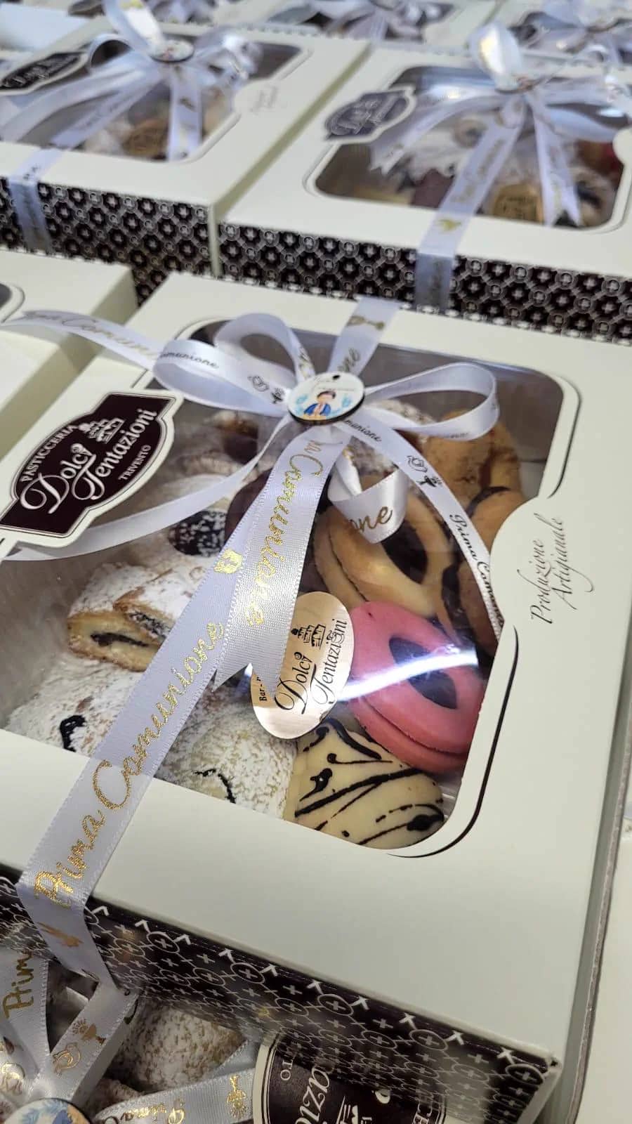 Dettaglio di una confezione regalo Dolci Tentazioni