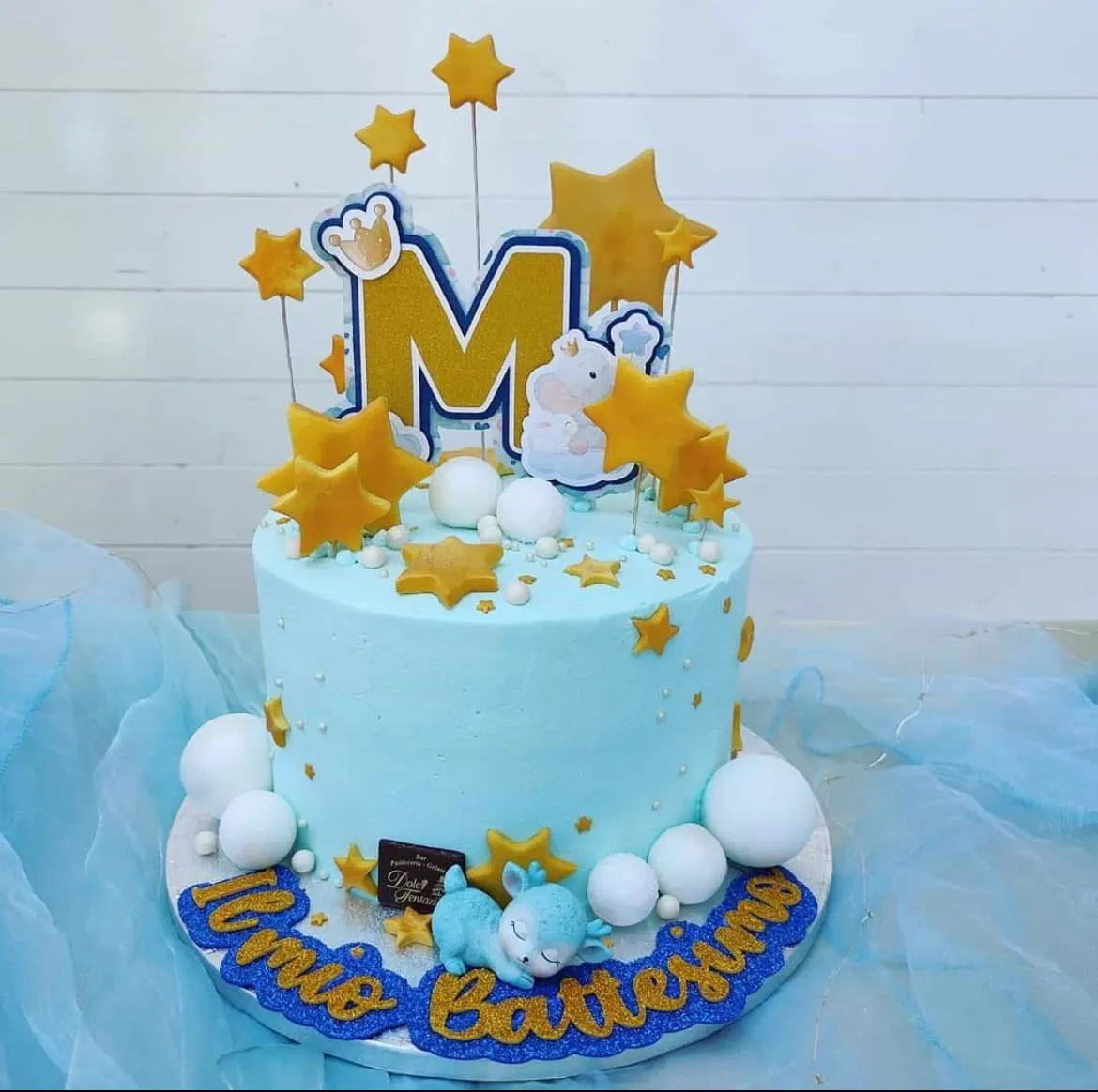 Torta per battesimo realizzata da Dolci Tentazioni
